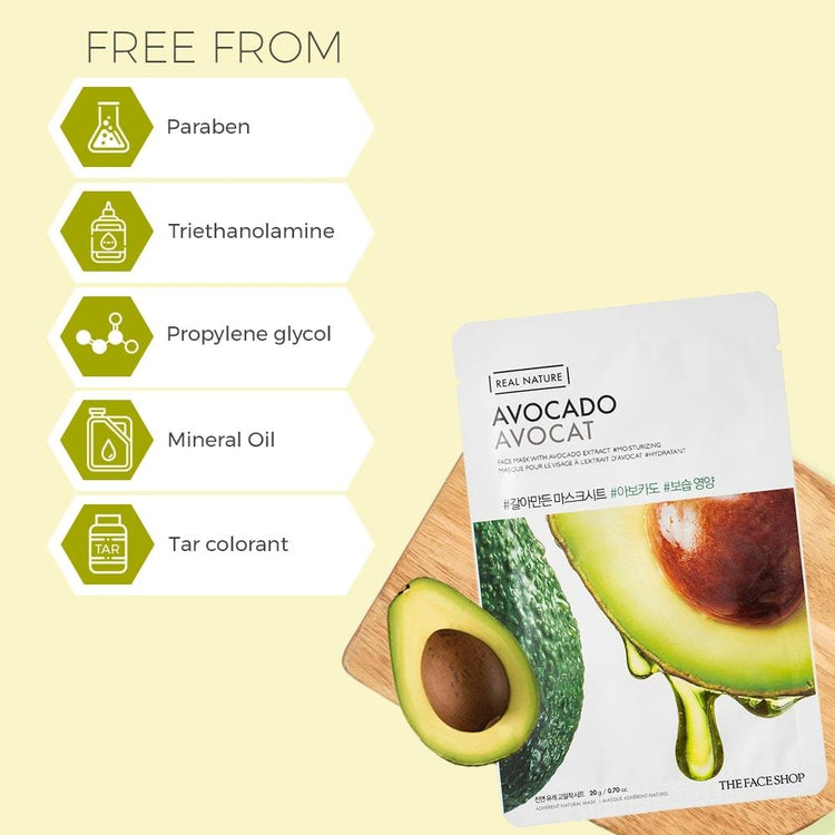 Face Shop Avocado Face Mask provides deep hydration while nourishing the skin, making it an ideal treatment for acne-prone skin. Rich in vitamins and antioxidants, this mask helps to calm irritation, replenish moisture, and balance the skin, leaving it soft, smooth, and more resilient against breakouts