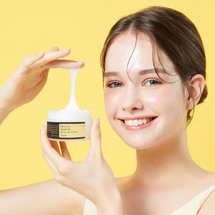 Authentic COSRX Snail 92 All In One Cream Packaging - Reliable Korean Skincare at MercelBay