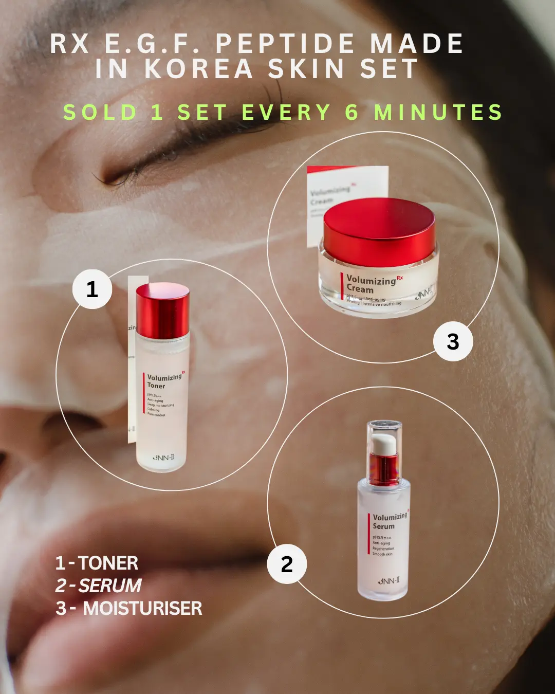 Discover Rx JNN EGF Peptide Serum — the powerful Korean skincare dupe of Bioeffect EGF. Packed with EGF + 8 peptides for visibly firmer, smoother, younger-looking skin. Made in Korea.