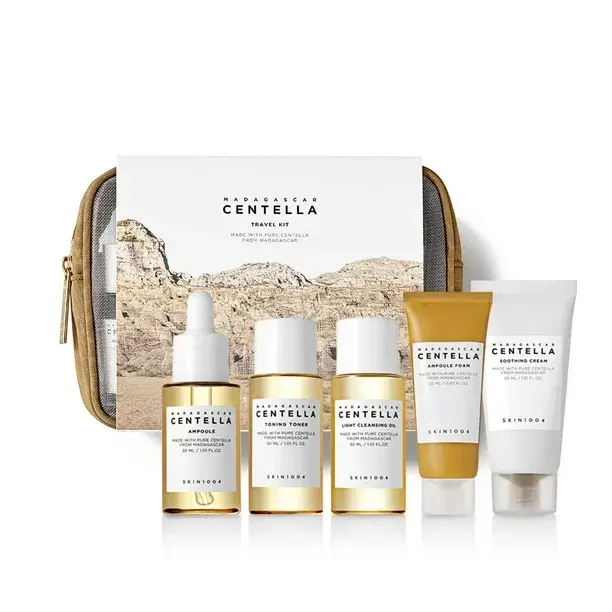 Skin1004 Centella Travel Kit – Includes Centella Ampoule, Toner, and Cream for Hydration and Repair