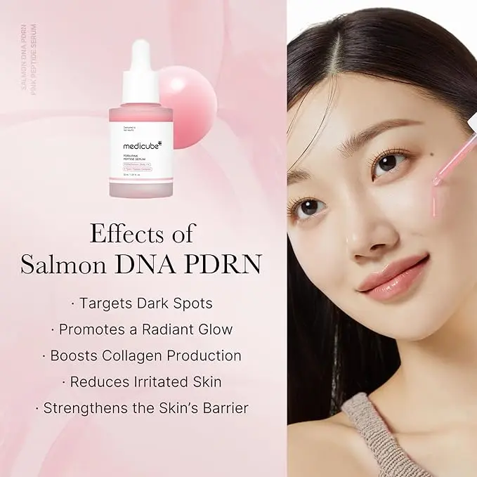 medicube PDRN Pink Peptide Serum, Pink glow serum, Peptide, Niacinamide, Hydrating & Moisturizing & Firming, Uneven Skin Tone, Korean Skincare _mercelbay_3.webp