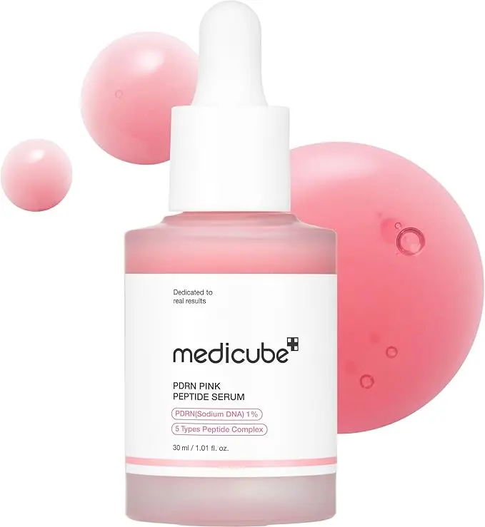 medicube PDRN Pink Peptide Serum, Pink glow serum, Peptide, Niacinamide, Hydrating & Moisturizing & Firming, Uneven Skin Tone, Korean Skincare _mercelbay.webp