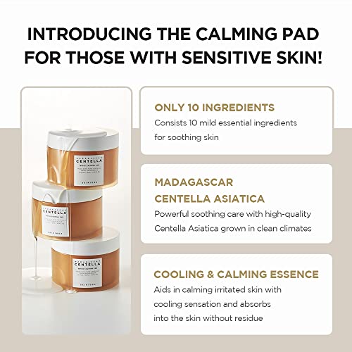 SKIN1004 Madagascar Centella Quick Calming Pad Intense Revitalising Pads to Soothe and Strengthen Sensitive Skin 70 Pc