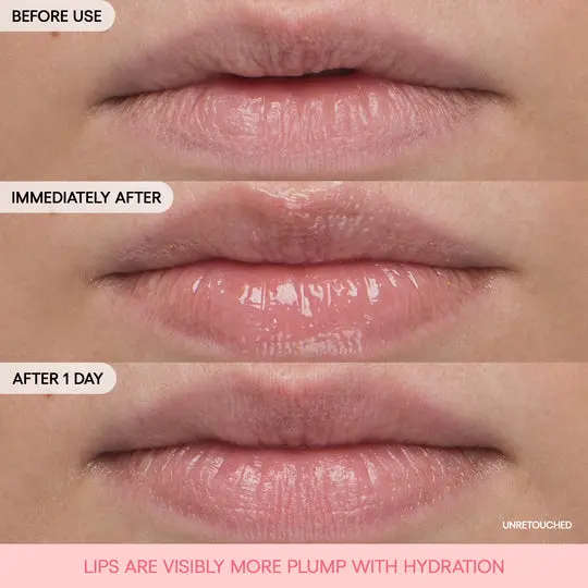 LANEIGE - Bouncy & Firm Lip Treatment - 12g mercelbay before and after.webp
