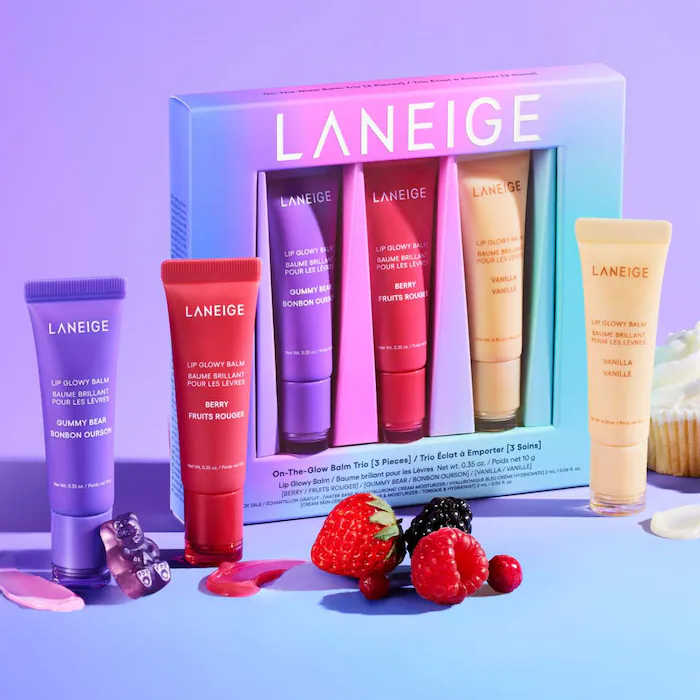 LANEIGE on-the-Glow Lip Balm Trio